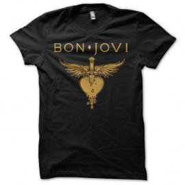 Shirt Bon Jovi golden noir pour homme et femme