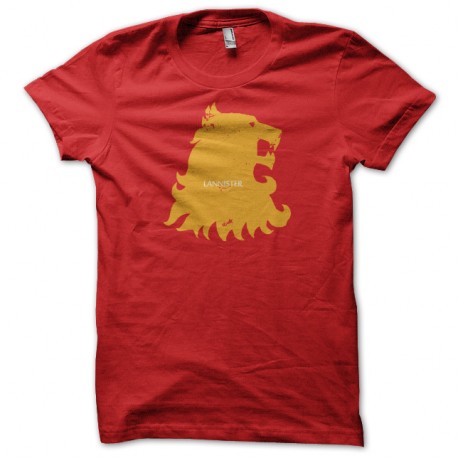 Shirt Le Trône de fer Shirt Lannister Game of thrones rouge pour homme et femme