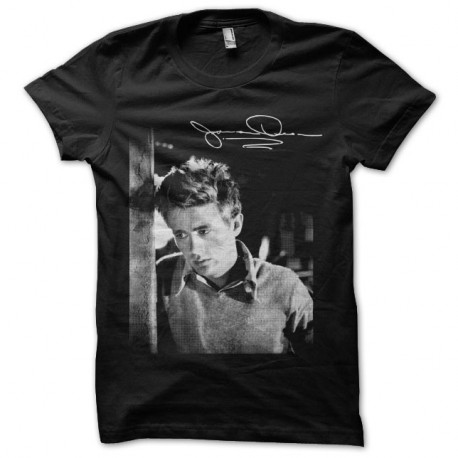 Shirt James Dean signature East of Eden noir pour homme et femme