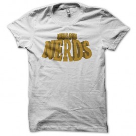 Shirt Revenge of the Nerds title blanc pour homme et femme