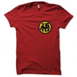 Shirt symbole Goku's kanji rouge pour homme et femme