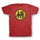 Shirt symbole Goku's kanji rouge pour homme et femme