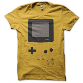 Shirt Game Boy color parodie jaune pour homme et femme