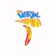 Shirt Andy Warhol banana blanc pour homme et femme