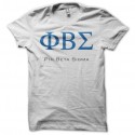 Shirt confrérie Phi Beta Sigma blanc pour homme et femme