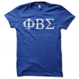 Shirt confrérie Phi Beta Sigma bleu pour homme et femme