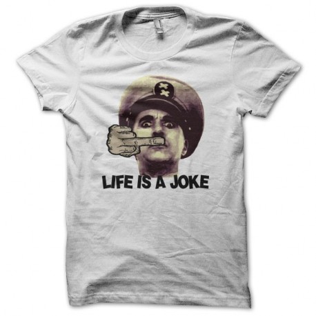 Shirt Life is a joke parodie Chaplin blanc pour homme et femme