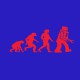 Shirt Lego Evolution rouge/bleu royal pour homme et femme