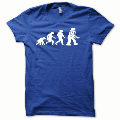 Shirt Lego Evolution blanc/bleu royal pour homme et femme