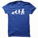 Shirt Lego Evolution blanc/bleu royal pour homme et femme