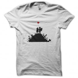 Shirt Banksy enfant artiste Shirt street art Blanc pour homme et femme