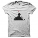 Shirt Banksy enfant artiste Shirt street art Blanc pour homme et femme