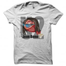 Shirt U2 parodie Jean Bono blanc pour homme et femme