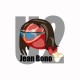 Shirt U2 parodie Jean Bono blanc pour homme et femme