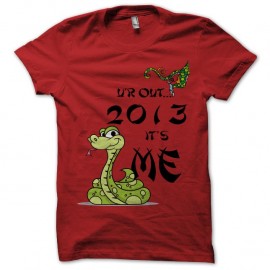 Shirt nouvel an chinois année du serpent rouge pour homme et femme