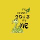Shirt nouvel an chinois année du serpent jaune pour homme et femme