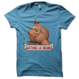 Shirt Les Crados Matthieu le Dégueu turquoise pour homme et femme
