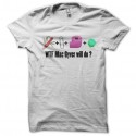 Shirt WTF Mac Gyver will do blanc pour homme et femme