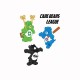 Shirt Bisounours parodie Care Bears League blanc pour homme et femme