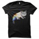 Shirt Nyan chat de l'espace Space cat Galaxy cat noir pour homme et femme
