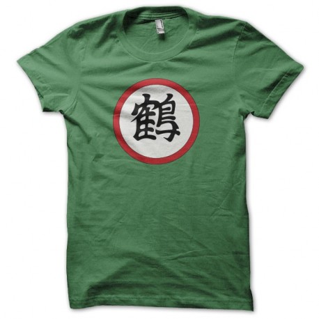 Shirt symbole Tenshinhan Chiaotzu Crane's kanji vert pour homme et femme