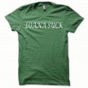 Shirt Loana Suck blanc/vert bouteille pour homme et femme