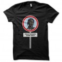 Shirt Walking Dead interdit aux zombis noir pour homme et femme