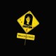 Shirt The Walking Dead caution sign noir pour homme et femme
