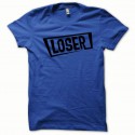 Shirt Loser noir/bleu royal pour homme et femme