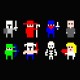 Shirt Jeu de rôle 8 bits noir pour homme et femme