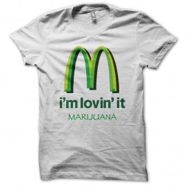 Shirt Mac Donald parodie Marijuana blanc pour homme et femme