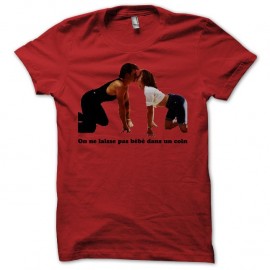 Shirt Dirty Dancing baby text rouge pour homme et femme