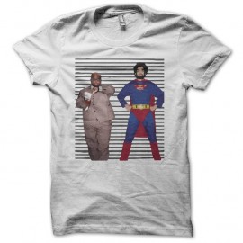 Shirt Gnarls Barkley parodie Super Man blanc pour homme et femme