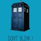 Shirt Doctor Who Don't blink bleu pour homme et femme