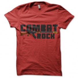 Shirt Combat Rock rouge pour homme et femme