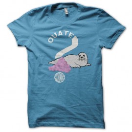 Shirt WTF ouate de phoque bleu turquoise pour homme et femme