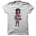 Shirt Wonder Woman parodie mamie blanc pour homme et femme
