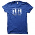 Shirt Problem Solved blanc/bleu royal pour homme et femme