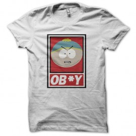 Shirt South Park parodie Cartman ob*y blanc pour homme et femme