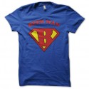 Shirt Beer Man détournement Superman bleu pour homme et femme