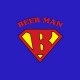 Shirt Beer Man détournement Superman bleu pour homme et femme