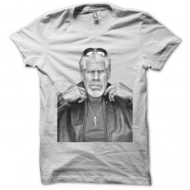 Shirt Sons of anarchy Ron Perlman Clarence Clay Morrow blanc pour homme et femme