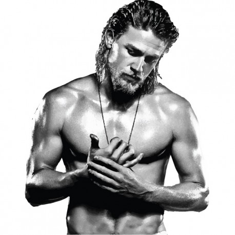 Shirt Sons Of Anarchy Charlie Hunnamen Jackson Jax Teller blanc pour homme et femme
