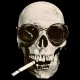 Shirt Design tendance Tête de mort noir pour homme et femme