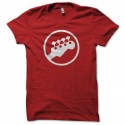 Shirt guitare symbole rouge pour homme et femme