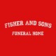 Shirt 6 Feet Under Fisher and Sons Funeral rouge pour homme et femme