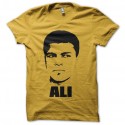 Shirt Mohamed Ali noir/jaune pour homme et femme
