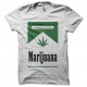 Shirt Marlboro parodie Marijuana blanc pour homme et femme