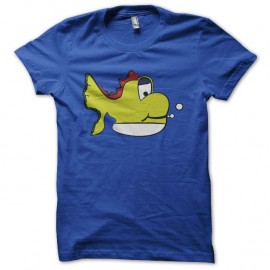 Shirt Yoshi Fish bleu pour homme et femme