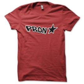 Shirt Pron star rouge pour homme et femme